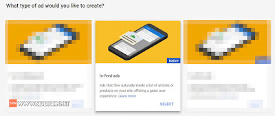 cara pasang iklan in-feed google adsense
