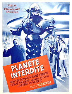 PLANÈTE INTERDITE. Francia. Cartel. Imprenta: Cinémato, París. PLANETA PROHIBIDO. Forbidden Planet. 1956. Estados Unidos. Dirección: Fred McLeod Wilcox. Reparto: Walter Pidgeon, Anne Francis, Leslie Nielsen, Warren Stevens, Jack Kelly, Richard Anderson, Earl Holliman, George Wallace.