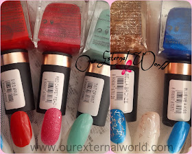 LYN - Live Your Now Polish Swatches & Review, eves apple, red carpet ready, tint of mint, bella bronze, blue me a kiss