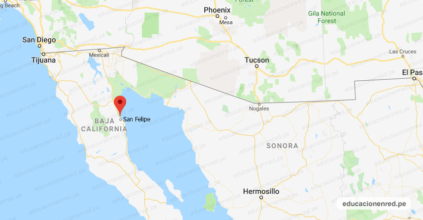 Temblor en México de Magnitud 4.1 (Hoy Domingo 07 Abril 2019) Sismo - Epicentro - San Felipe - Baja California - B.C. - SSN - www.ssn.unam.mx