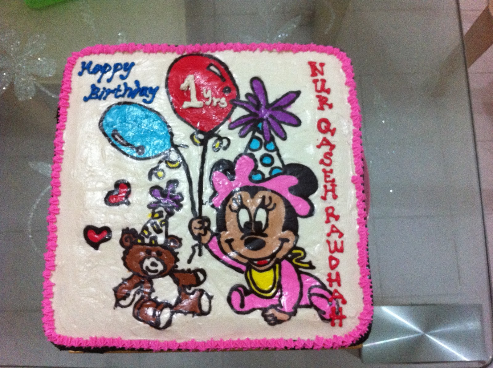 Baby Minnie Mouse Cartoon Cake  The Scandal of Cakes