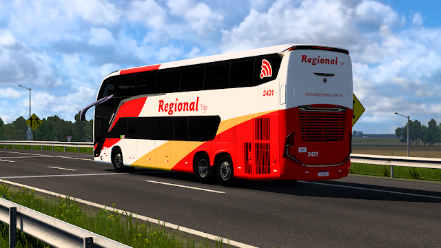 SKINS ETS2 NOTRECHO REGIONAL G8 1800 DD MB ST MODS