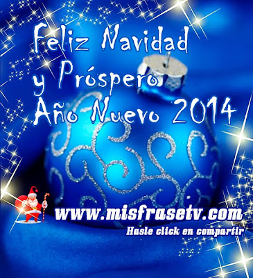 Imágenes con frases de navidad y prospero año nuevo 2014