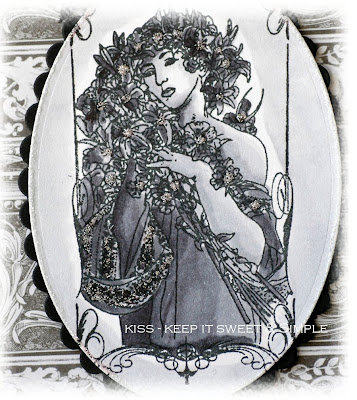 How stunning is this Art Nouveau lady I got a couple of these beautiful 