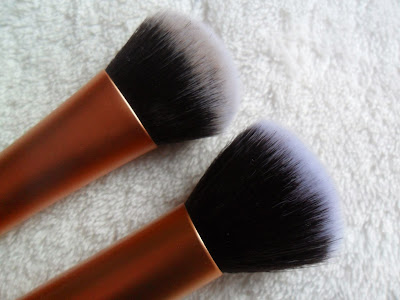 Close up of Real Techniques face brushes