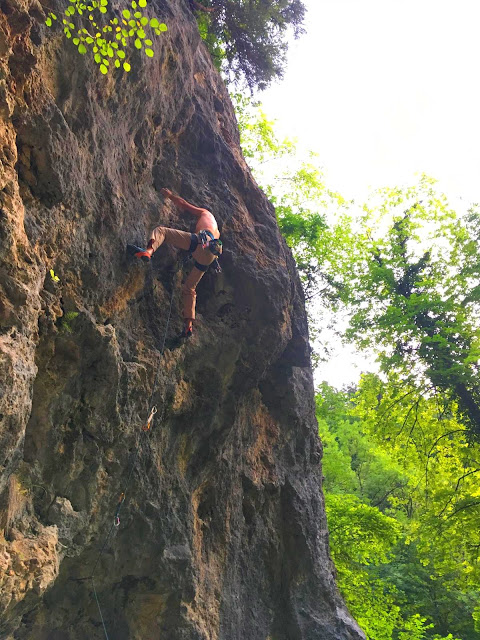 Escalade aux Thermes de Saint Gervai