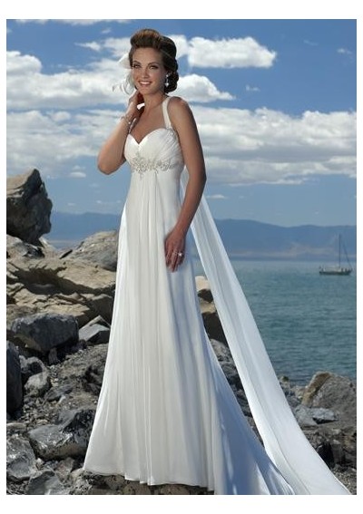 strapless beach wedding dresses