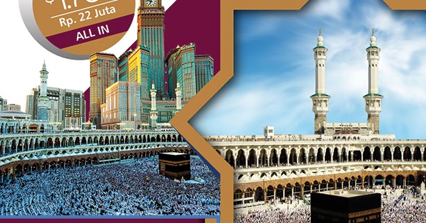 Contoh Desain Brosur Haji dan Umroh "PT. Bin Mukhlisin 