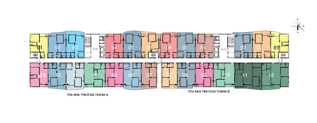 Mặt bằng tòa Trường Thành (CT2)