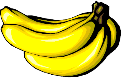 banana coloring clipart 
