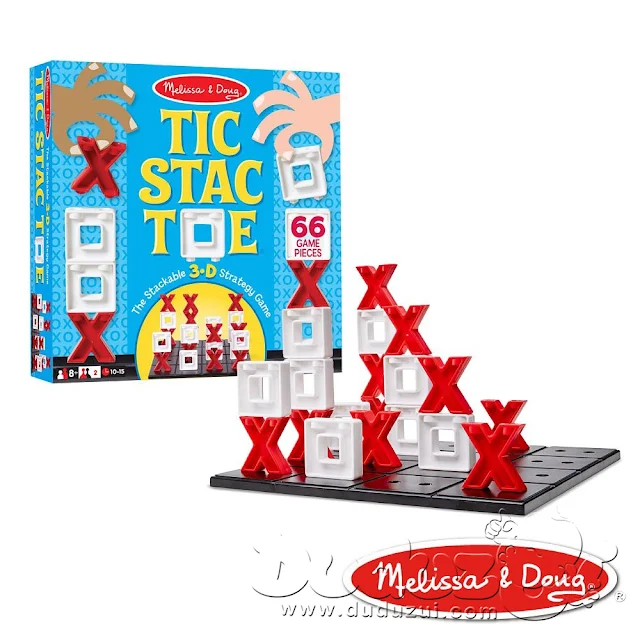 Melissa & Doug 3D圈圈疊叉叉