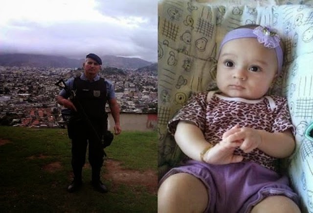 FATALIDADE: Policial atira acidentalmente na filha de 11 meses ao limpar a arma