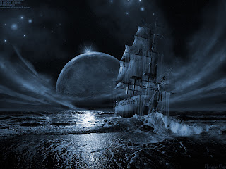 Widescreen Ghost Ship 3d Background Wallpaper