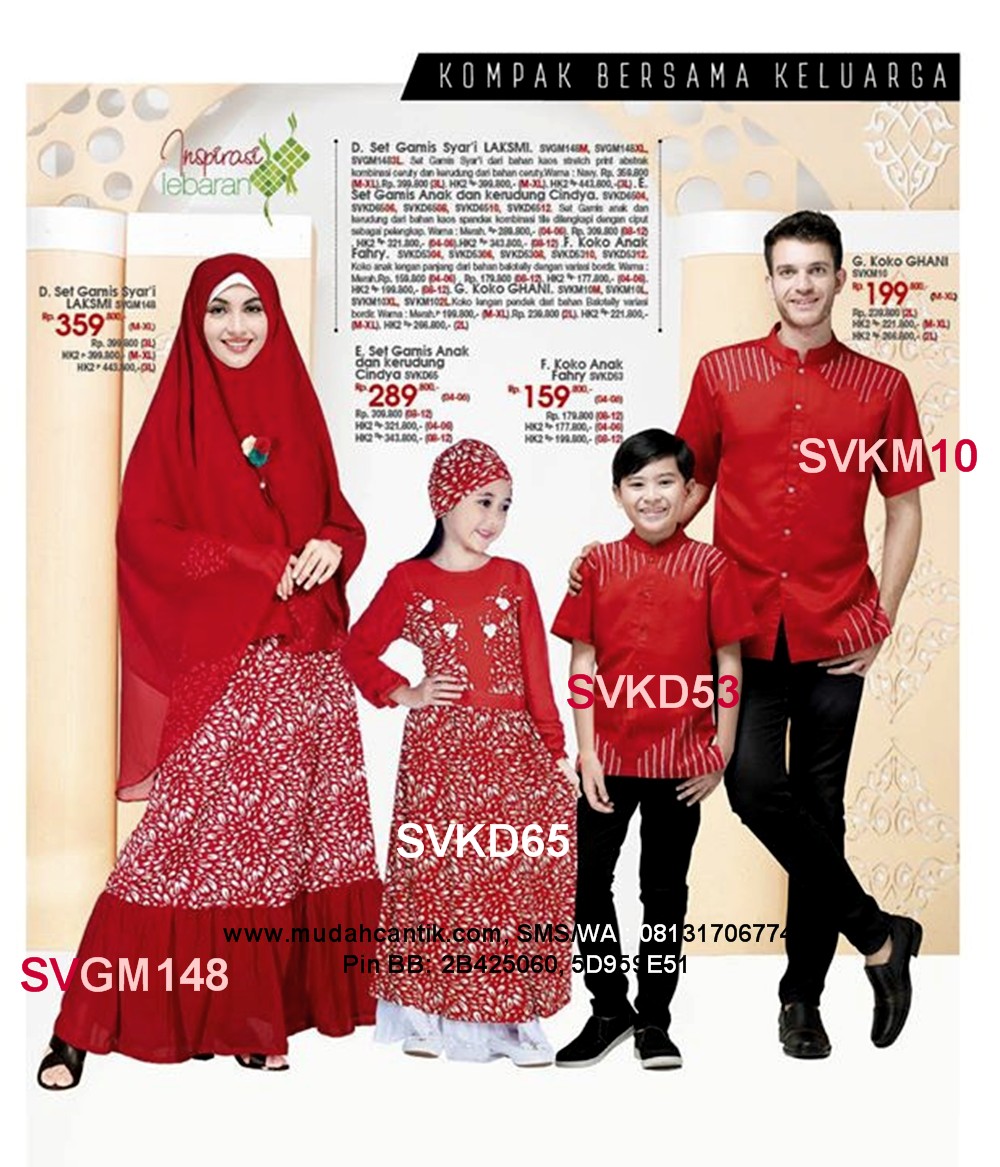  Baju Lebaran Keluarga Muslim Baju Muslim Terbaru 2019 