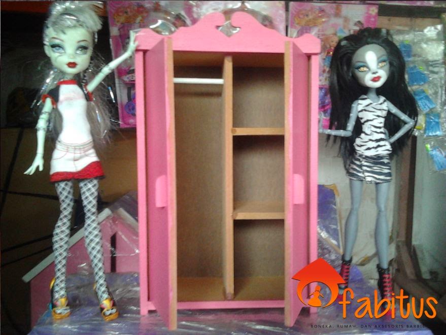 Perabotan Rumah Barbie  Lemari  Pakaian FABITUS rumah barbie 
