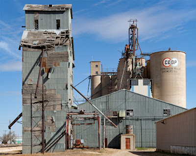 Decrepit Grain Elevator Edmonson, Texas