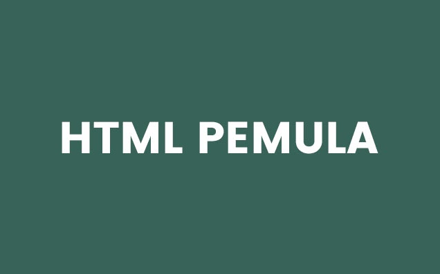 Belajar Membuat Web Berbasis HTML PEMULA