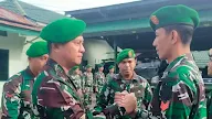 Dandim 1504/Ambon Pimpin Upacara Bendera Dan Corp Rapot Kenaikan Pangkat Periode 01 April 2023