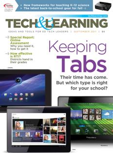 Tech & Learning. Ideas and tools for ED Tech leaders 32-02 - September 2011 | ISSN 1053-6728 | TRUE PDF | Mensile | Professionisti | Tecnologia | Educazione
For over three decades, Tech & Learning has remained the premier publication and leading resource for education technology professionals responsible for implementing and purchasing technology products in K-12 districts and schools. Our team of award-winning editors and an advisory board of top industry experts provide an inside look at issues, trends, products, and strategies pertinent to the role of all educators –including state-level education decision makers, superintendents, principals, technology coordinators, and lead teachers.