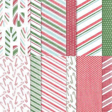 Sweetest Christmas sweet candy canes stampin up fun fold Christmas card