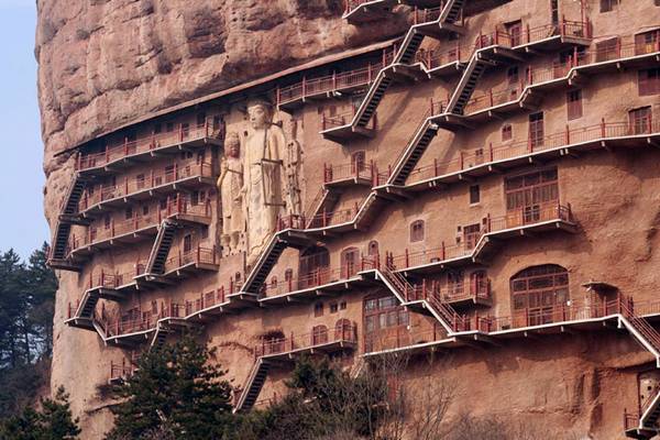 Amazing Maijishan Grottoes In China