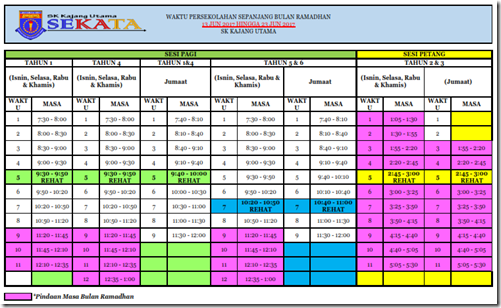 JADUAL WAKTU BULAN RAMADHAN 2017_002