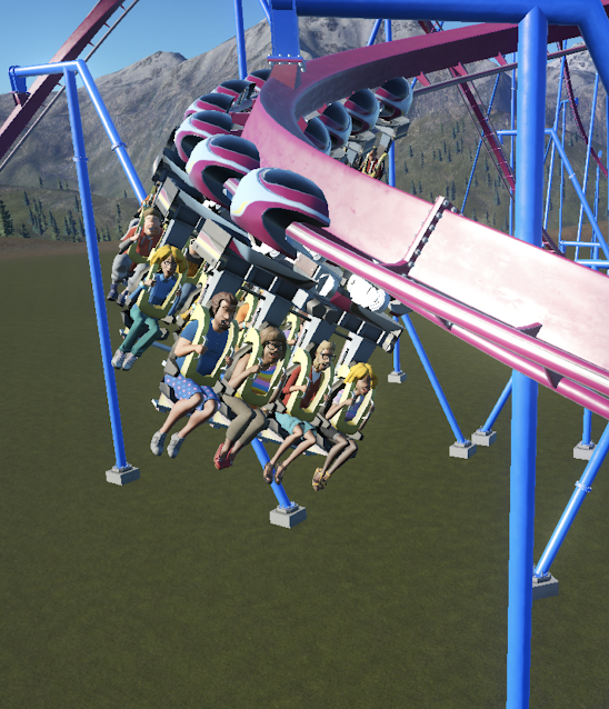 Banshee Recreation Planet Coaster Helix King's Island Suspended Roller Coaster