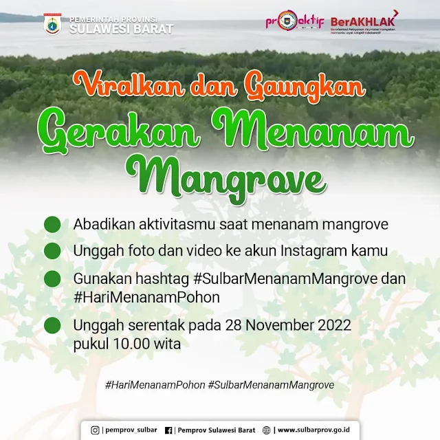 "Pencanangan Gerakan Penanaman 1.250.000 Bibit Mangrove di Sulawesi Barat"