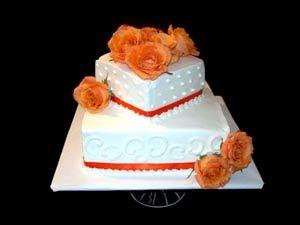 Orange Wedding Cakes