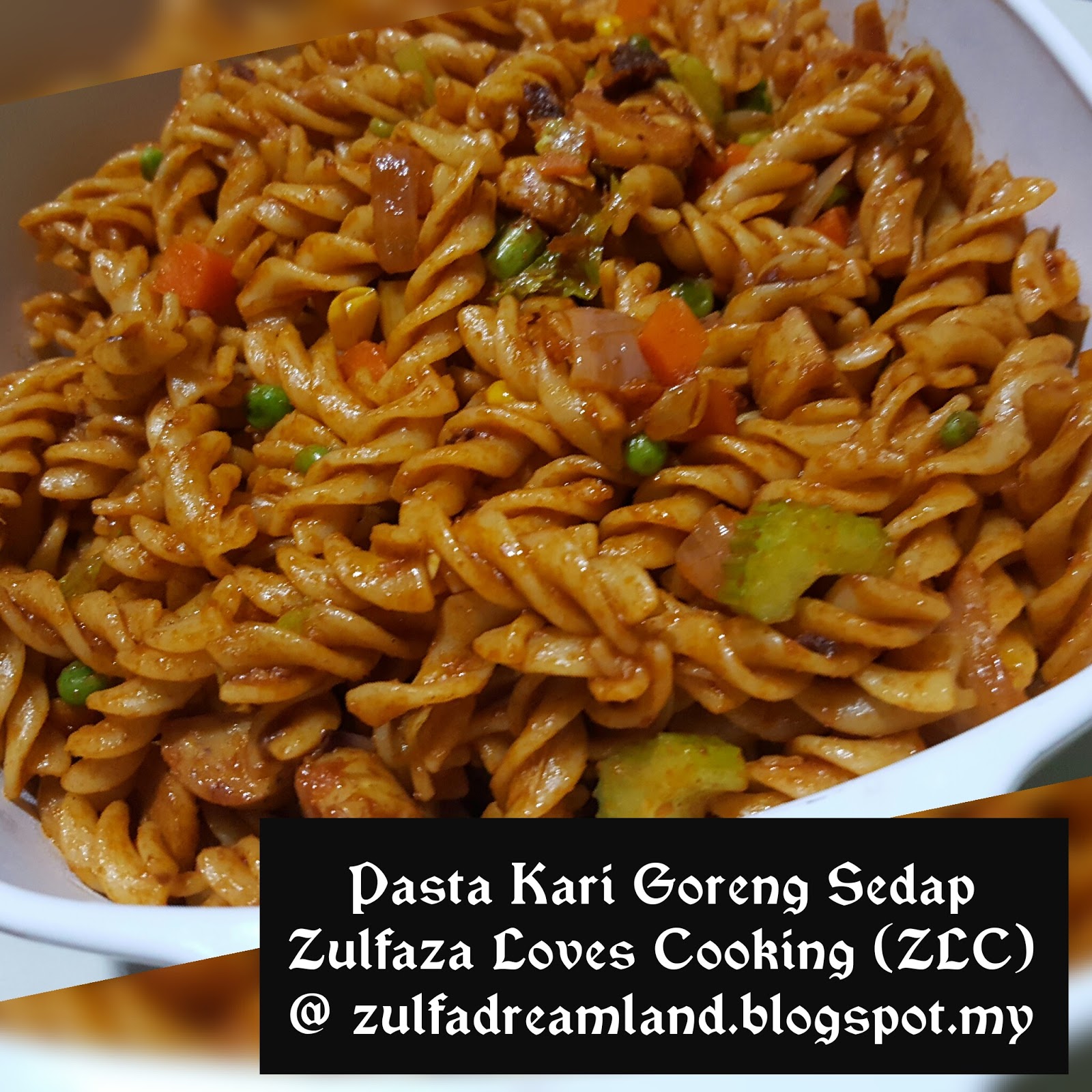 ZULFAZA LOVES COOKING: Pasta Kari Goreng Sedap