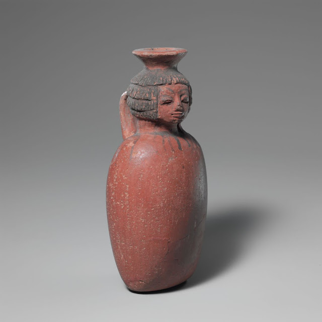 Jug in the shape of a woman's head: Dynasty 18