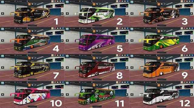 Download Mod BUSSID Full Strobo dan Aksesoris