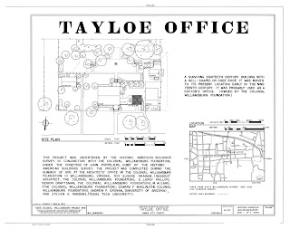 Tayloe Office Site Plan Historic American Homes