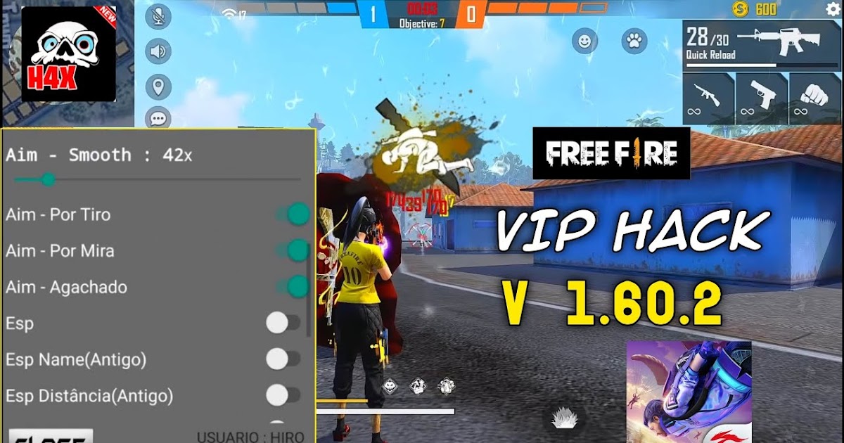 Free Fire New Hack Mod Menu Baixar Vipmod 1 60 1 Auto Headshot Flying Hack Teleportkill 21