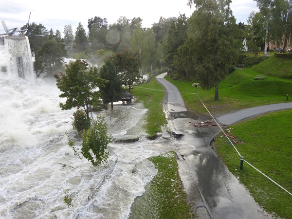 flom Hønefoss