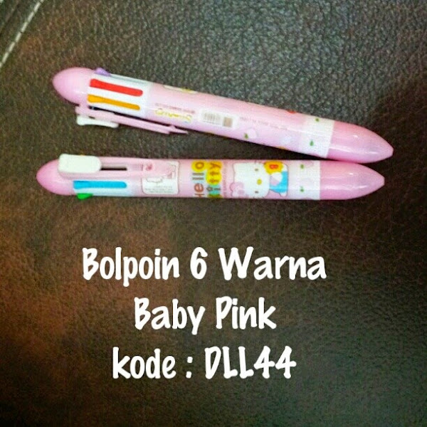 Bolpoin Hello Kitty Murah  Grosir Ecer 6 Warna Baby Pink