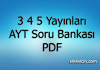 3 4 5 Yayınları AYT Soru Bankası PDF