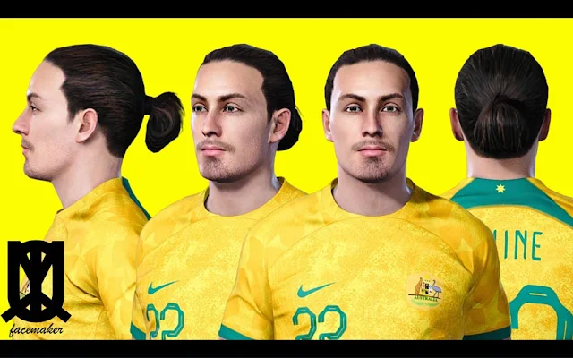 Jackson Irvine Face For eFootball PES 2021