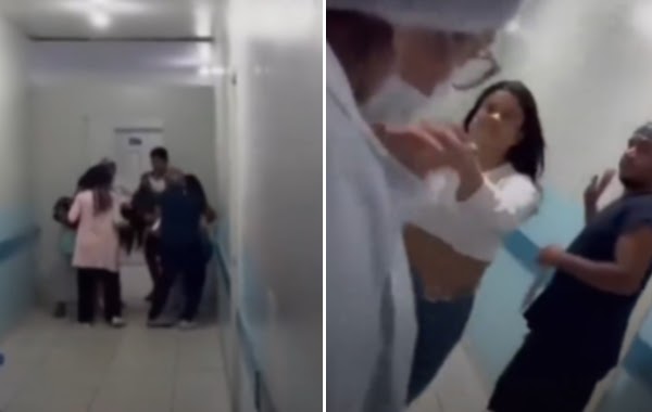 Mulher briga e causa confusão em unidade de saúde ao ver marido com a amante