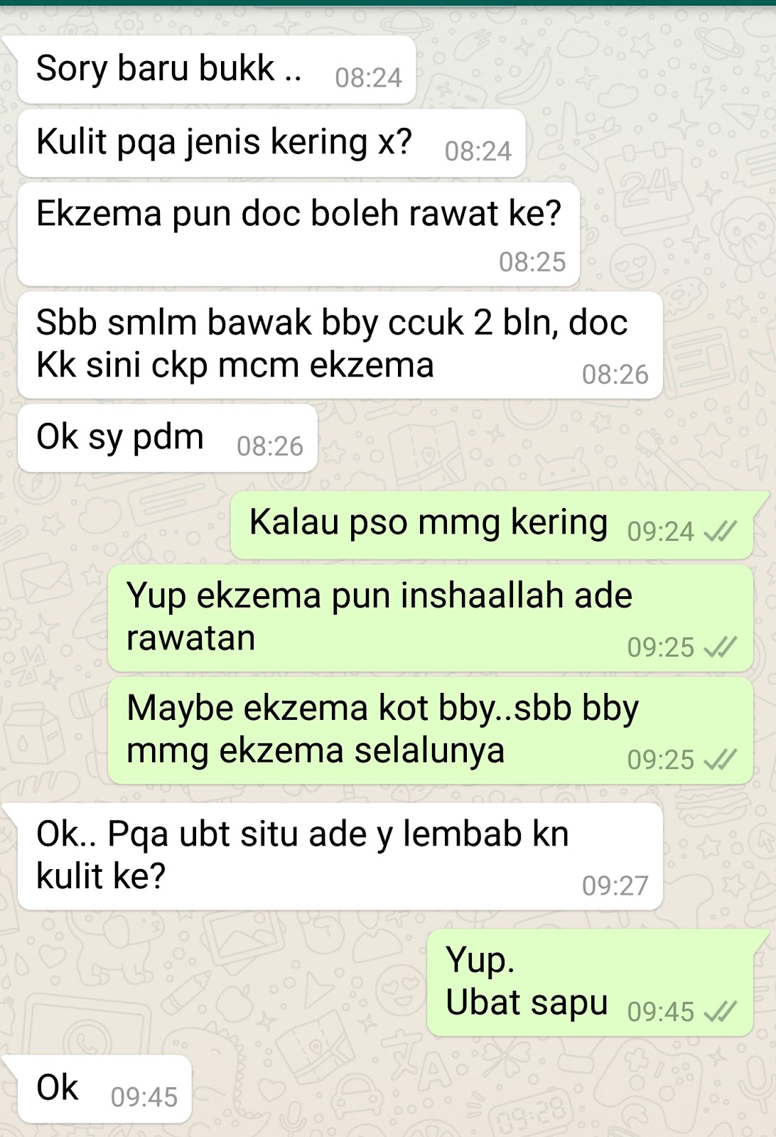 Ubat Sakit Eczema - Kronis n