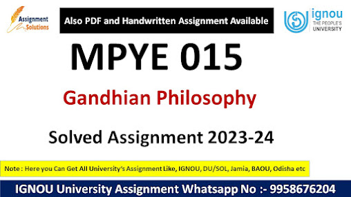 Mpye 015 solved assignment 2023 24 pdf; Mpye 015 solved assignment 2023 24 ignou