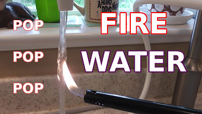 FIRE EXPERIMENT: Why Kangen H2 Water Makes Popping Sound, Tap Water Does Not - Tim McGaffin II