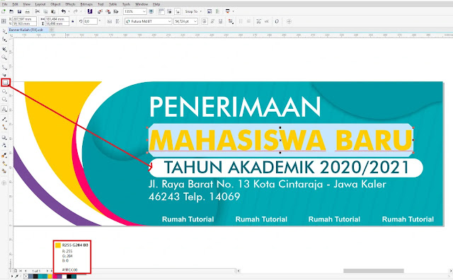 Download Banner Penerimaan Siswa Baru CorelDraw X7