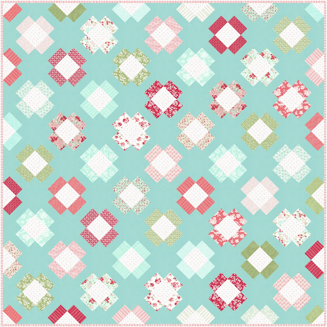 Garden Charm quilt in Lighthearted fabric by Camille Roskelley for Moda Fabrics