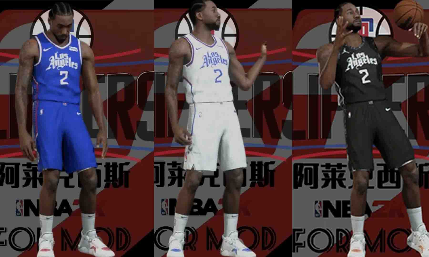 NBA 2K23 Los Angeles Clippers City Jersey Pack Concept by Alexis