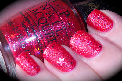 Swatch of OPI The Impossible, Liquid Sand, Mariah Carey collection,bilder, nail polish, blogg nagellack
