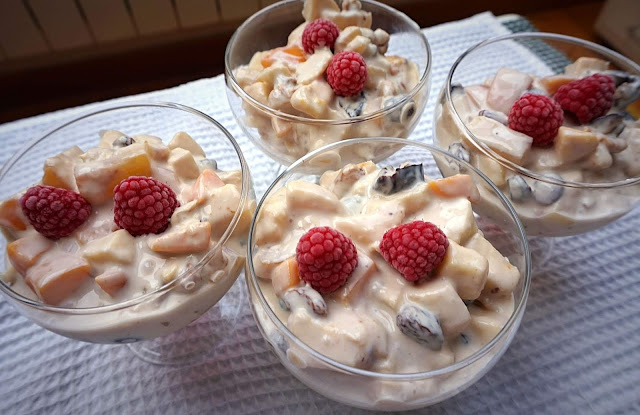 Ensalada 🍨 de MANZANA, de frutas 🎅 (POSTRE navideño)