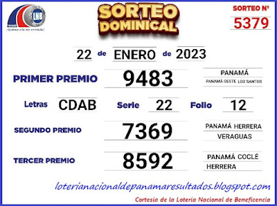 resultados-sorteo-domingo-22-de-enero-2023-loteria-nacional-de-panama-tablero-oficial