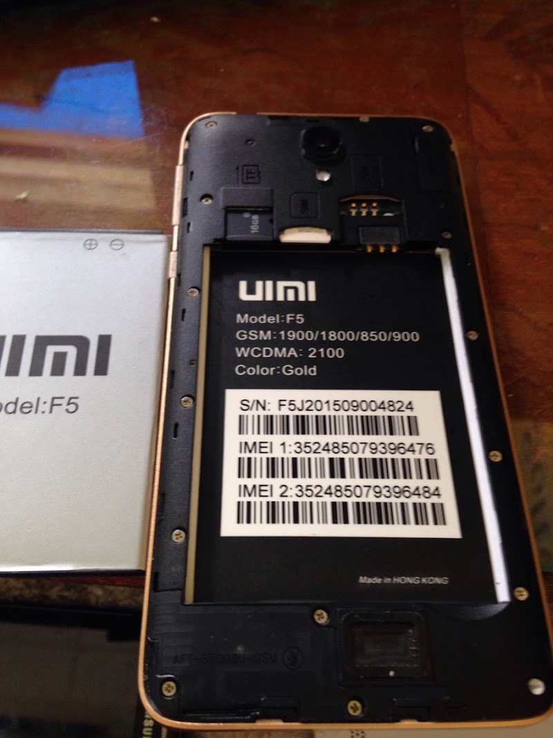 UIMI F5 MT6572 rom SPflashtool ok 