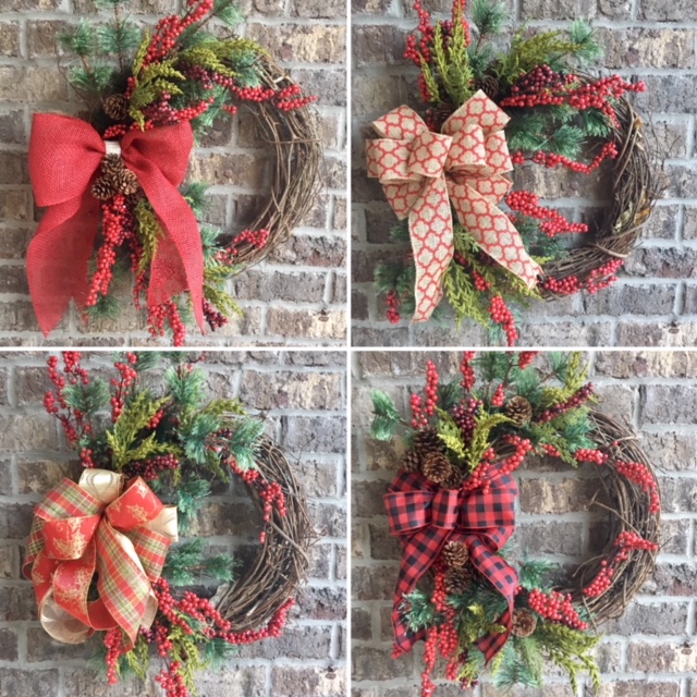 Christmas Wreath, Christmas Decor, Burlap Wreath, Christmas Grapevine, Christmas Magnolia, Christmas Gift